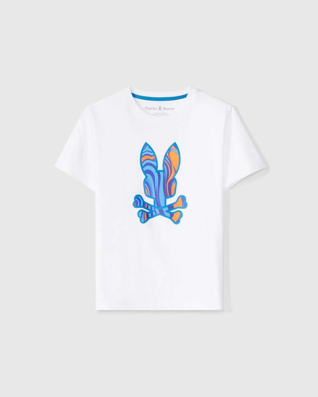 T Shirt Graphique Psycho Bunny Nevada Graphic Tee Blanche Homme | JJZ-00093346